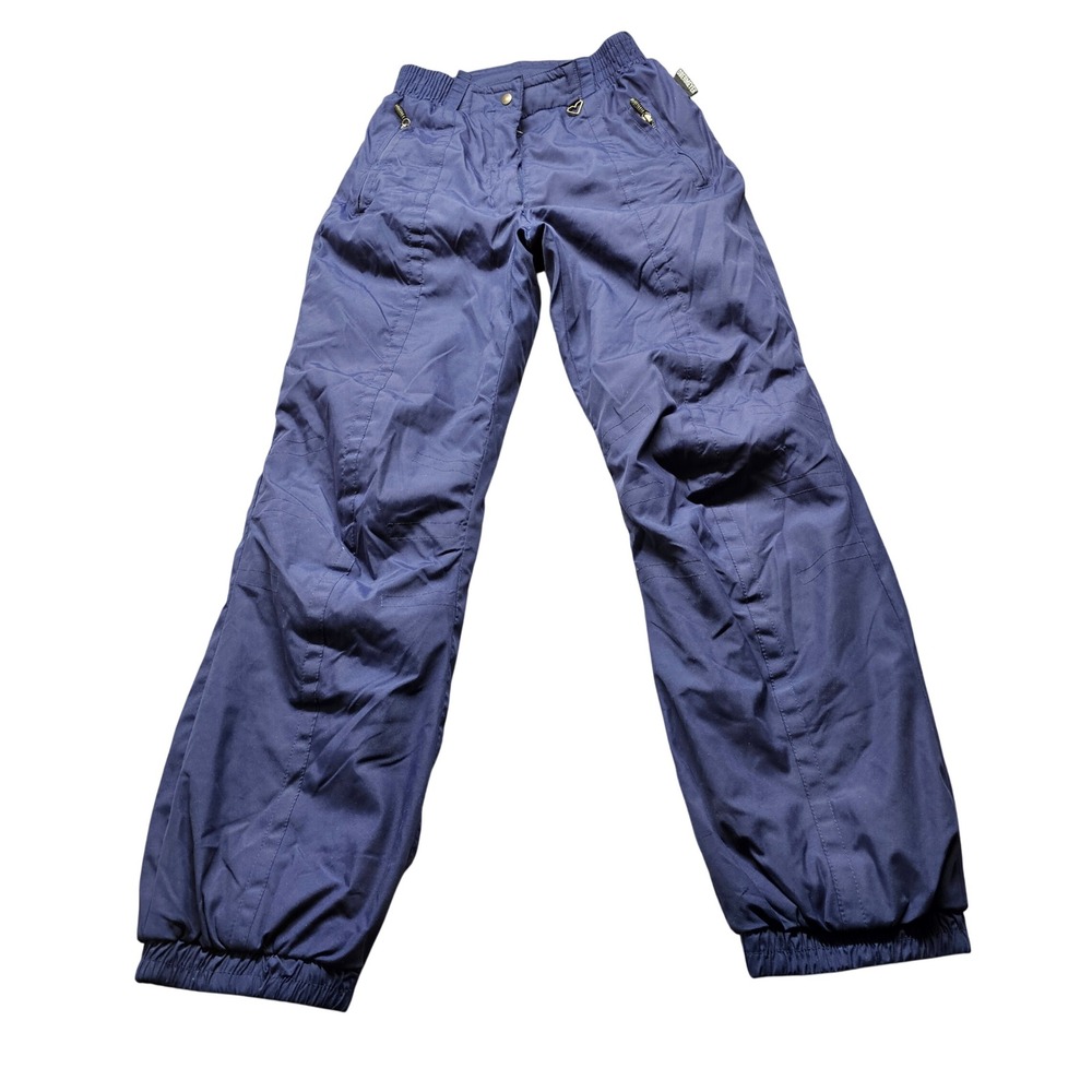 Obermeyer Ski Pants Womens 25 Navy Blue Snow Winter Sport High Rise Vintage